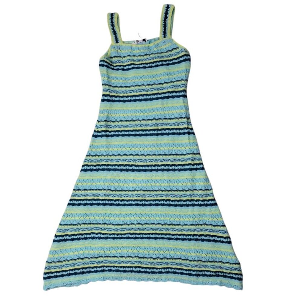Aquatic Combo - Jessica Simpson Women's Square Neckline Fitted Waist Crochet Mid